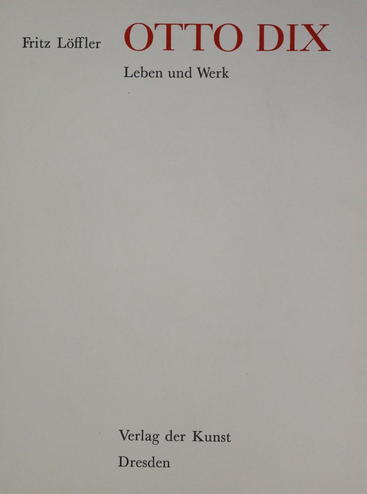 Große Abbildung Nr.6: 133-491 Löffler,F.: (Dix)