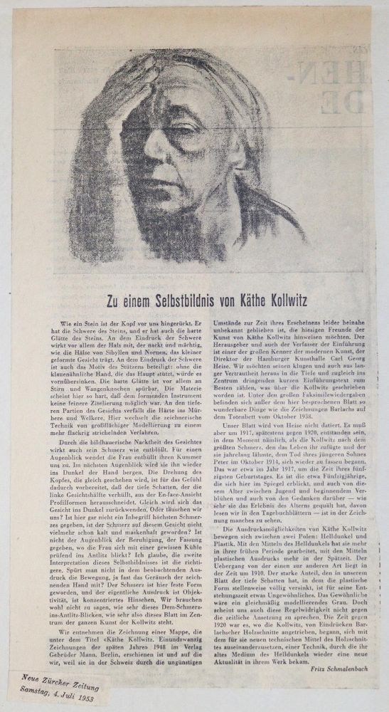 Große Abbildung Nr.7: 133-499 Kollwitz,K.: (Kunstwissenschaft)