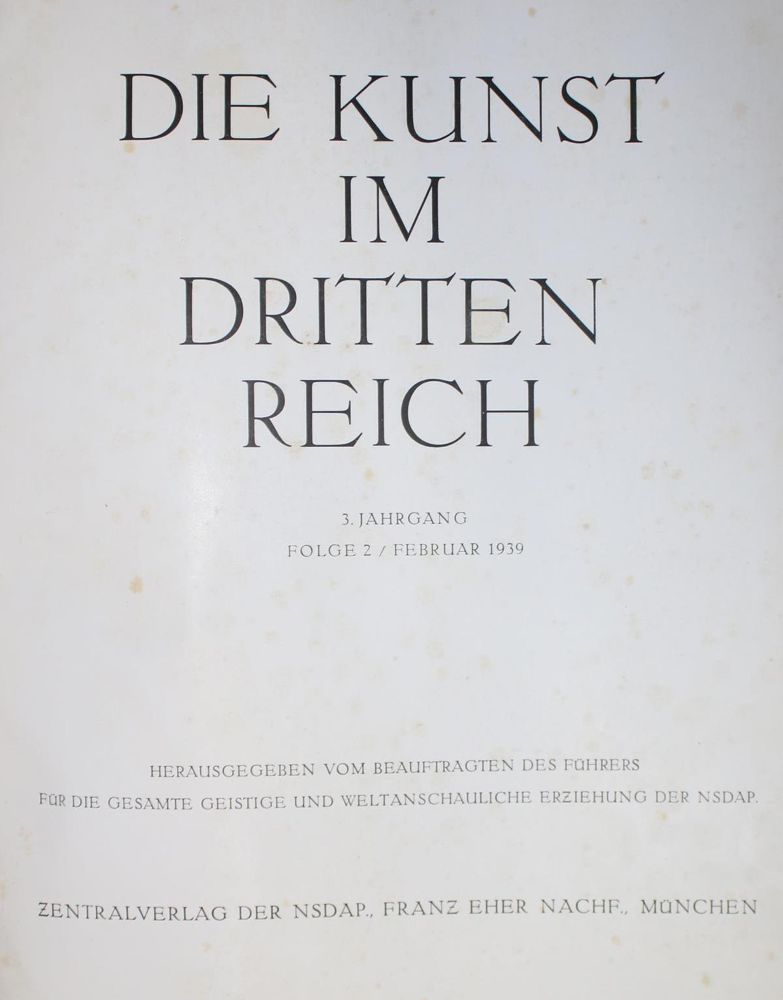 Große Abbildung Nr.2: 133-501 Kunst im Dritten Reich, Die.: (Kunstwissenschaft)