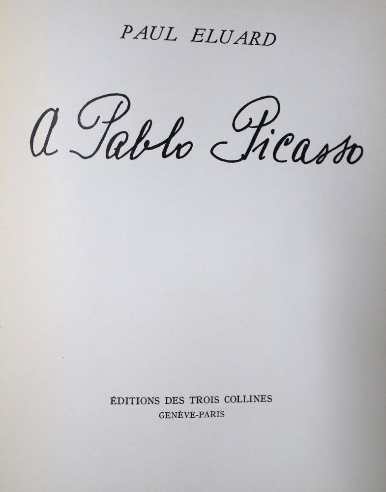 Große Abbildung Nr.1: 133-512 Eluard,P.: (Picasso)