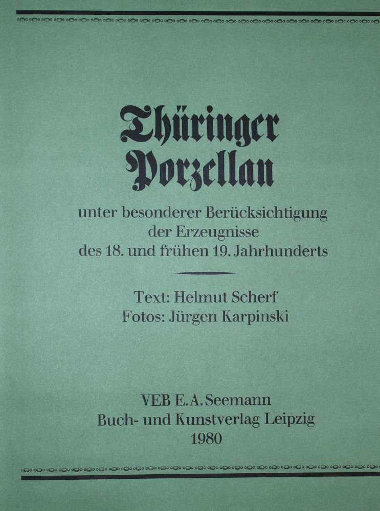 Große Abbildung Nr.1: 133-515 Scherf,H.: (Porzellan u. Keramik)