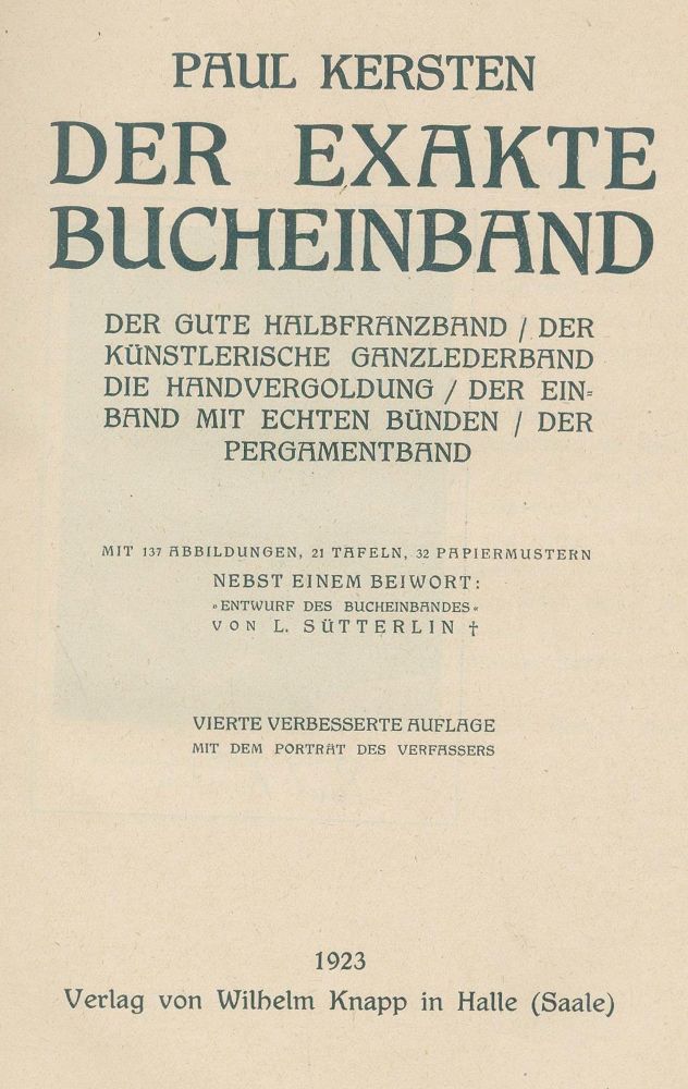 Große Abbildung Nr.3: 133-541 Kersten,P.: (Einband)