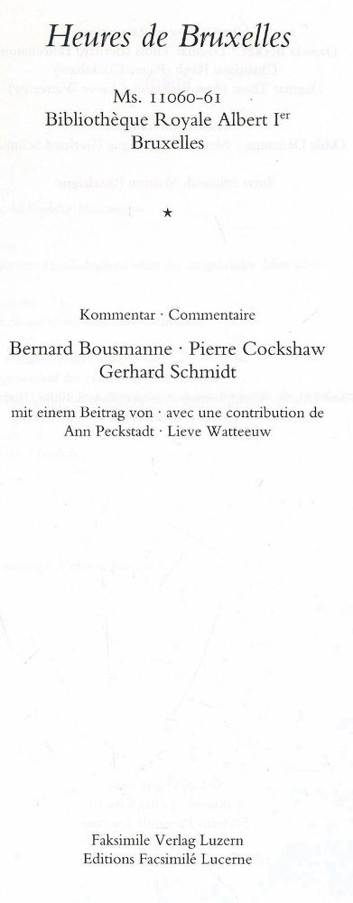 Große Abbildung Nr.3: 133-561 Heures de Bruxelles.: (Faksimile)