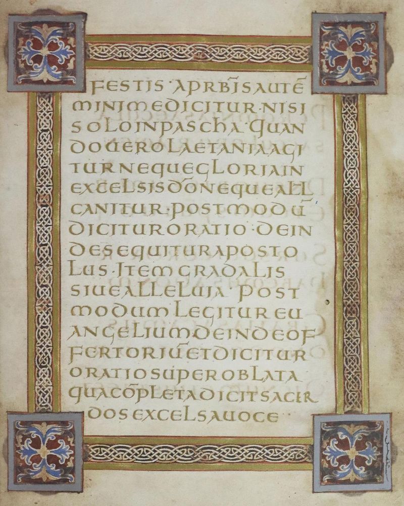 Große Abbildung Nr.1: 133-564 Karolingisches Sakramentar.: (Faksimile)