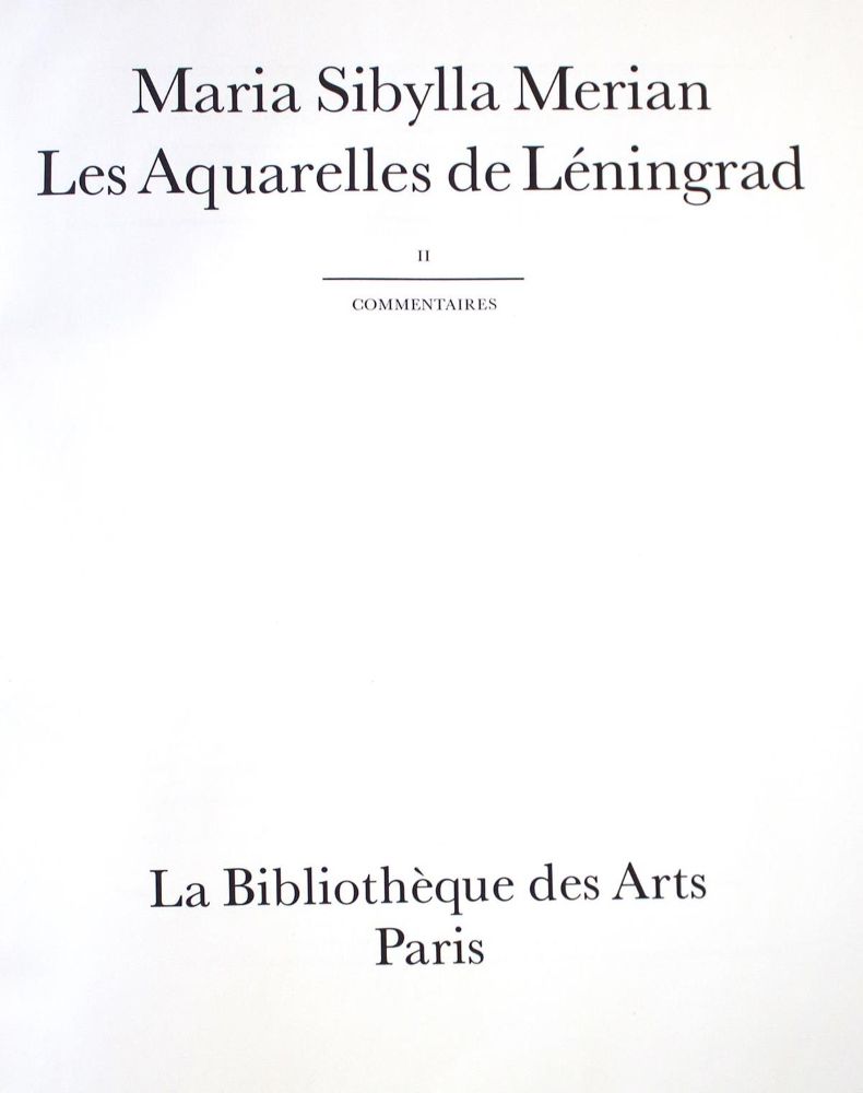 Große Abbildung Nr.2: 133-575 Merian,M.S.: (Faksimile)