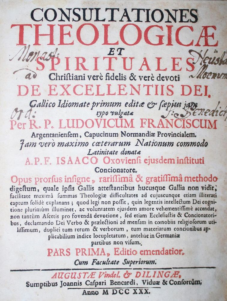 Große Abbildung Nr.1: 133-59 D'Argentan, Louis Francois.: (Alte Drucke, Handschriften und Theologie)
