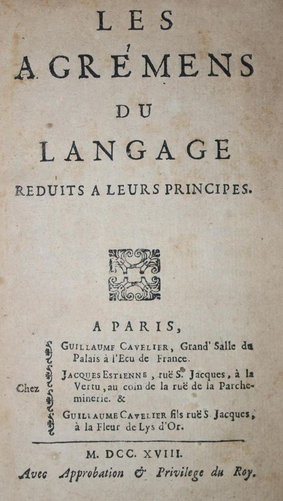 Große Abbildung Nr.1: 133-591 (Gamaches,E.S.de).: (Lexika - Wörterbücher - Sprachwissenschaften)
