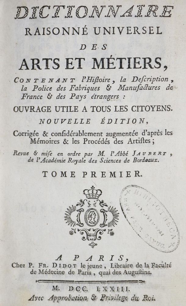 Große Abbildung Nr.2: 133-592 Jaubert,(J.-B.) Abbe.: (Lexika - Wörterbücher - Sprachwissenschaften)