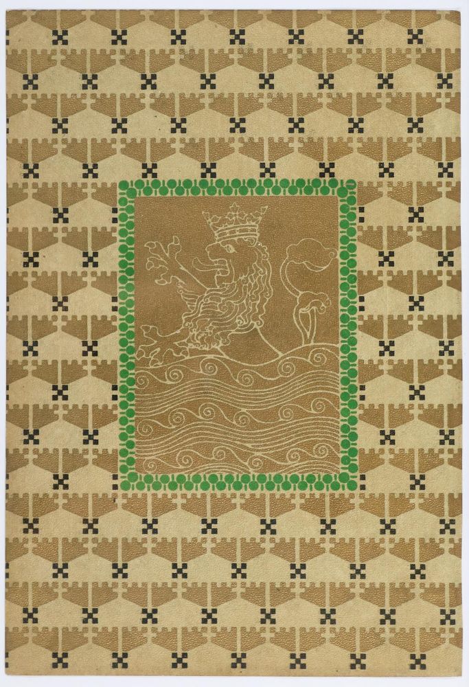 Große Abbildung Nr.2: 133-603 Vorsatzpapier.: (Papier, Jugendstil)