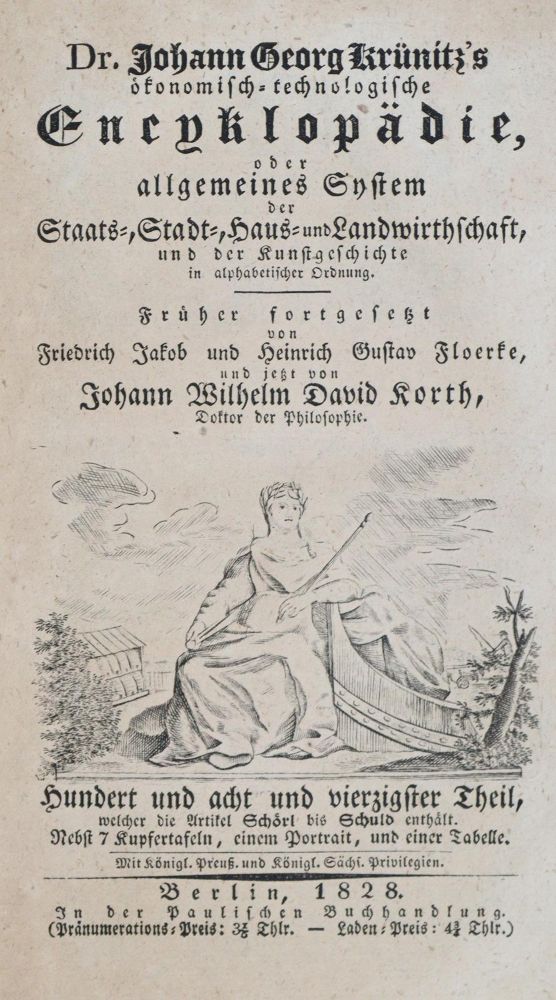 Große Abbildung Nr.1: 133-610 Krünitz,J.G.: (Typographie und Kalligraphie)