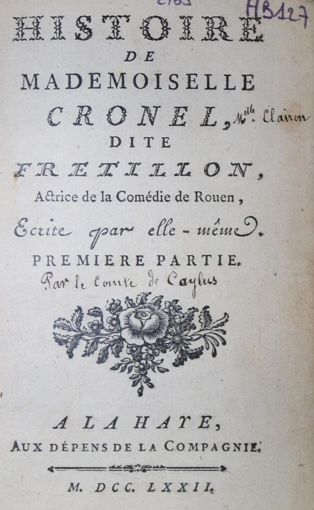 Große Abbildung Nr.1: 133-620 (Bataille,G.de la).: (Erotika - Galantes)