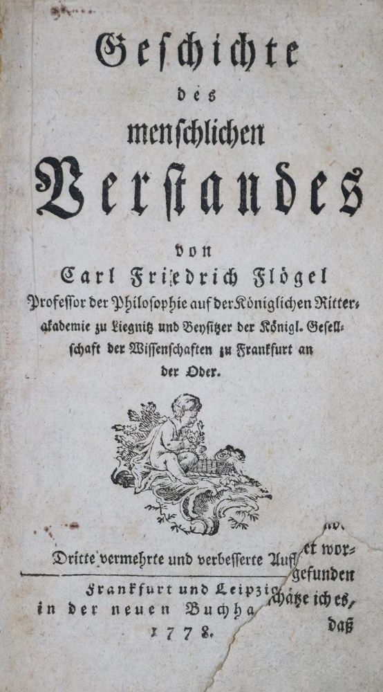 Große Abbildung Nr.1: 133-637 Flögel,C.F.: (Kultur- und Sittengeschichte)