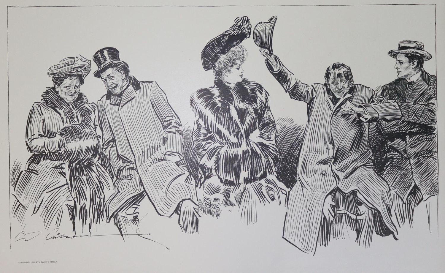 Große Abbildung Nr.1: 133-641 Gibson,C.D.: (Karikatur)