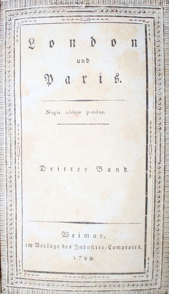 Große Abbildung Nr.2: 133-643 London und Paris.: (Karikatur)