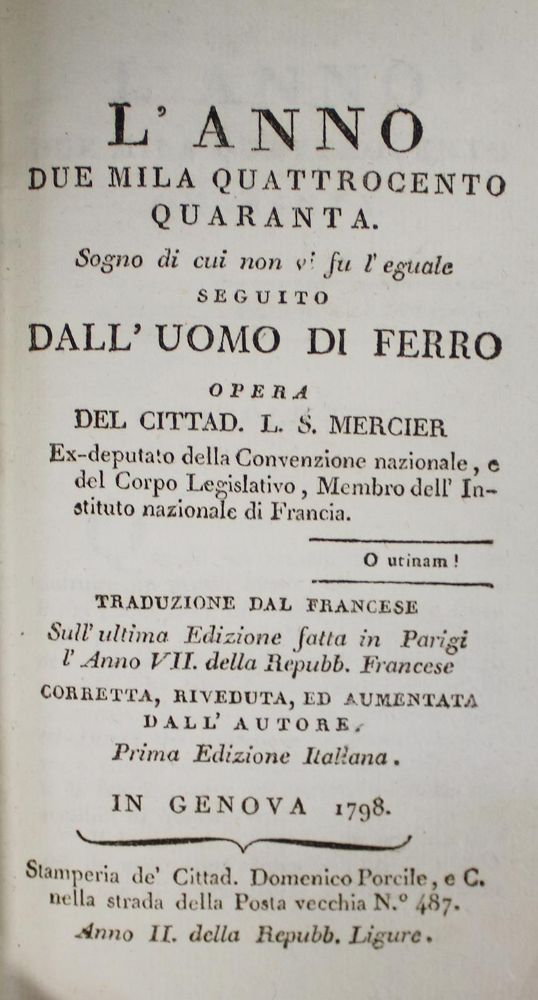 Große Abbildung Nr.1: 133-647 Mercier,L.S.: (Utopie)