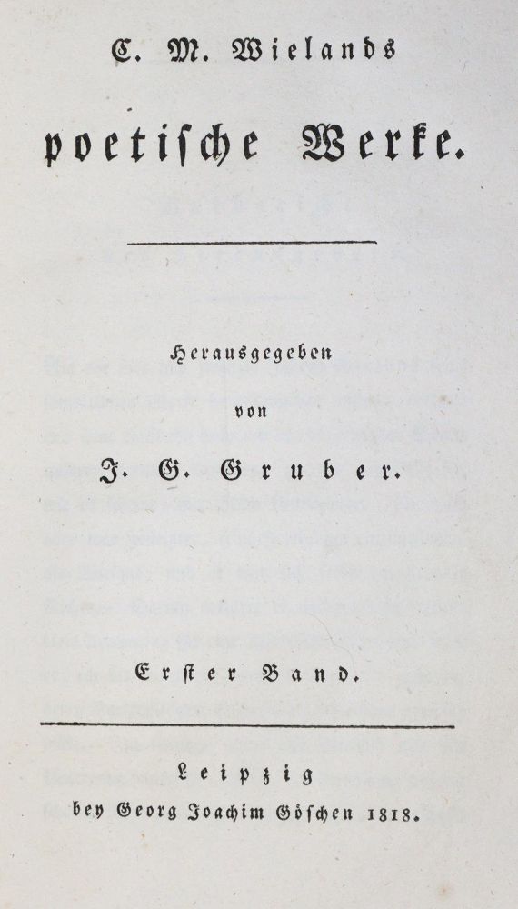 Große Abbildung Nr.1: 133-649 Wieland,C.M.: (Kultur- und Sittengeschichte)