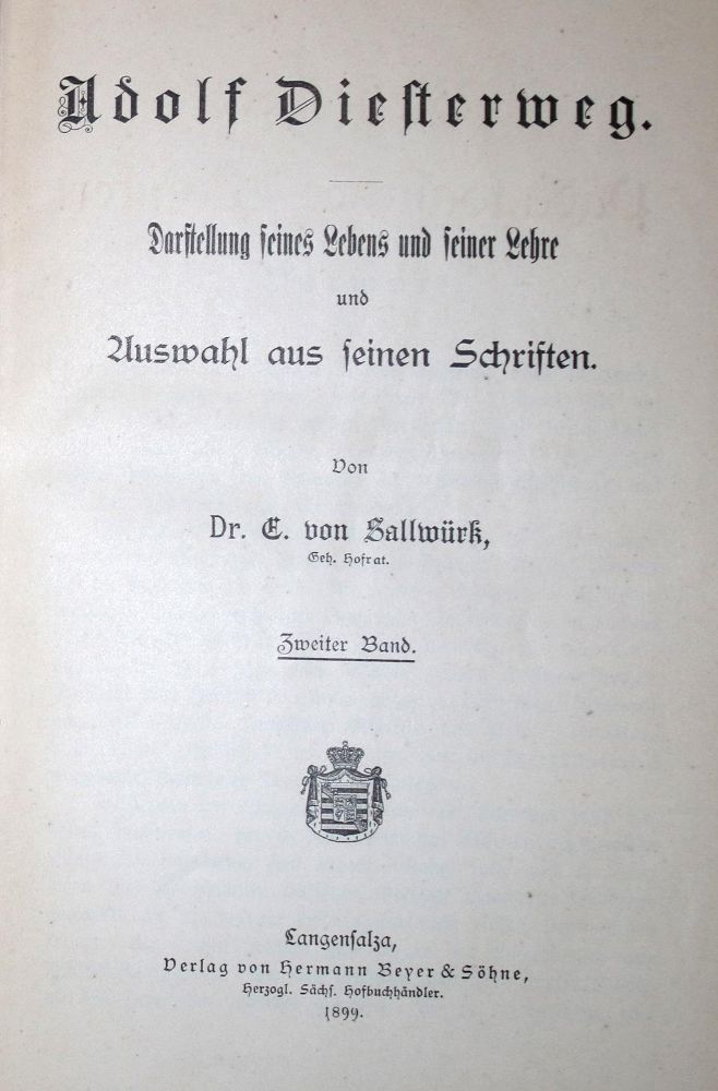 Große Abbildung Nr.1: 133-675 Sendtner,(J.J.).: (Pädagogik)