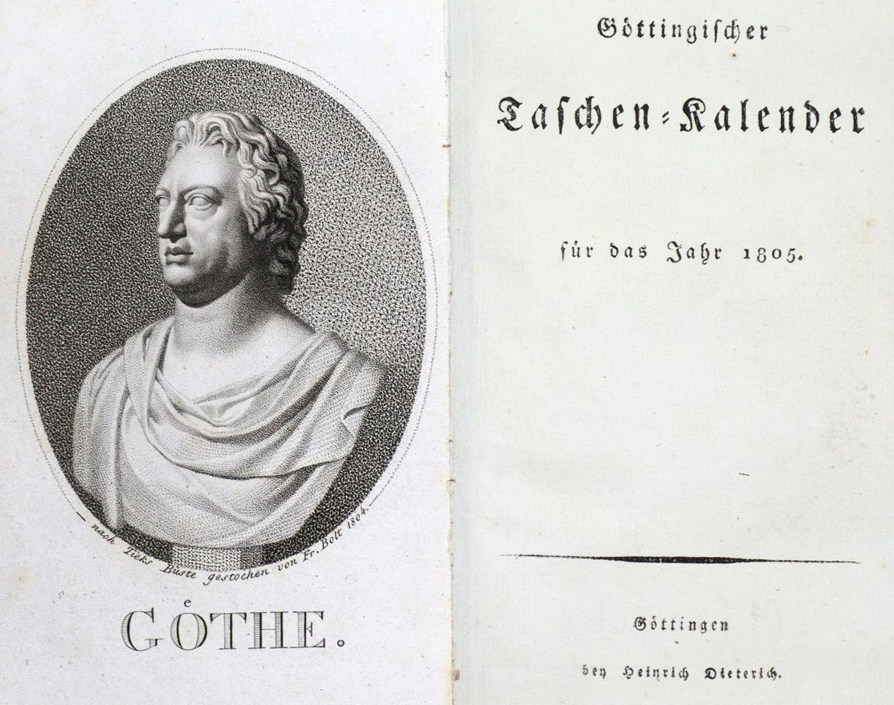 Große Abbildung Nr.7: 133-694 Almanac de Goettingue: (Almanache)