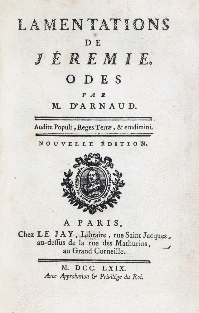 Große Abbildung Nr.3: 133-7 Arnaud,F.T.M. de Baculard d'.: (Alte Drucke, Handschriften und Theologie)
