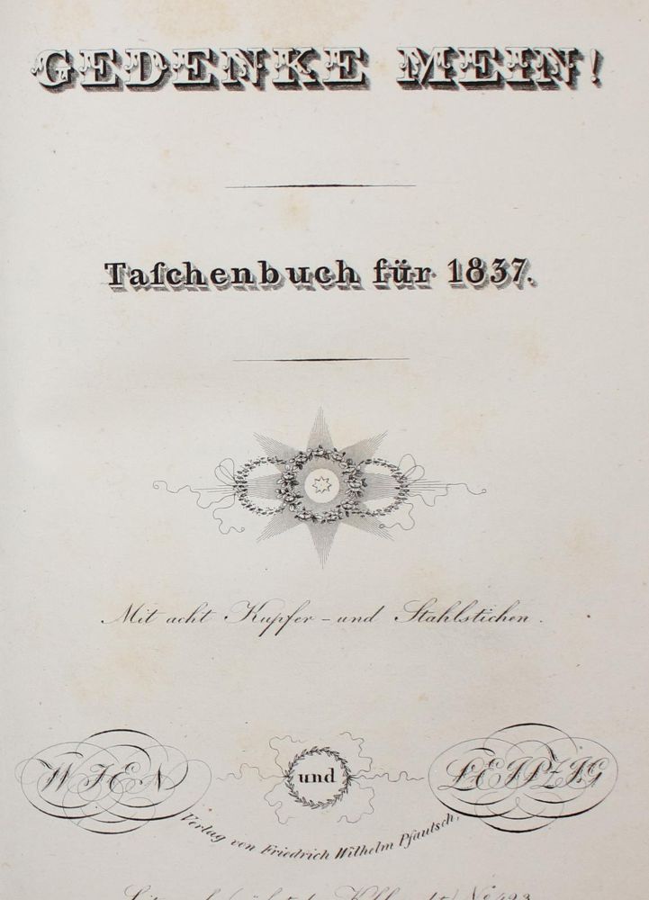 Große Abbildung Nr.2: 133-705 Gedenke mein!: (Almanache)