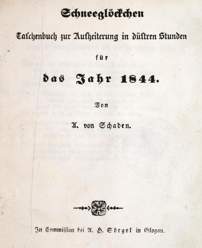 Große Abbildung Nr.1: 133-712 Schaden,A.v.: (Almanache)