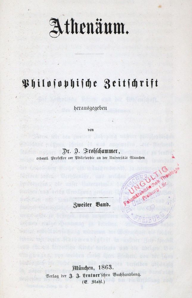 Große Abbildung Nr.3: 133-722 Frohschammer,J. (Hrsg.).: (Athenäum)