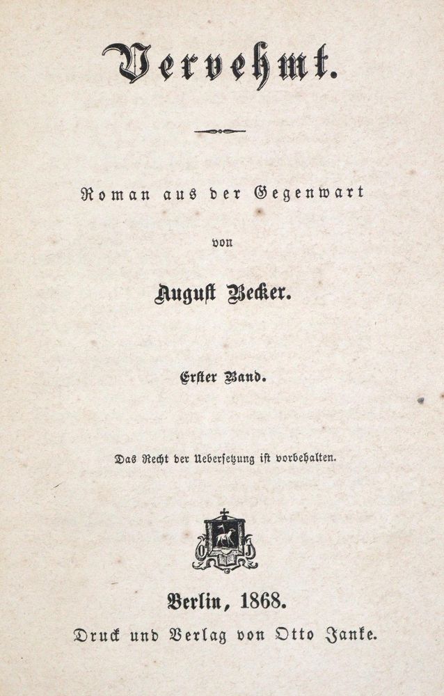 Große Abbildung Nr.1: 133-727 Becker,A.: (Literatur und illustrierte Bücher bis 19.Jahrhundert)