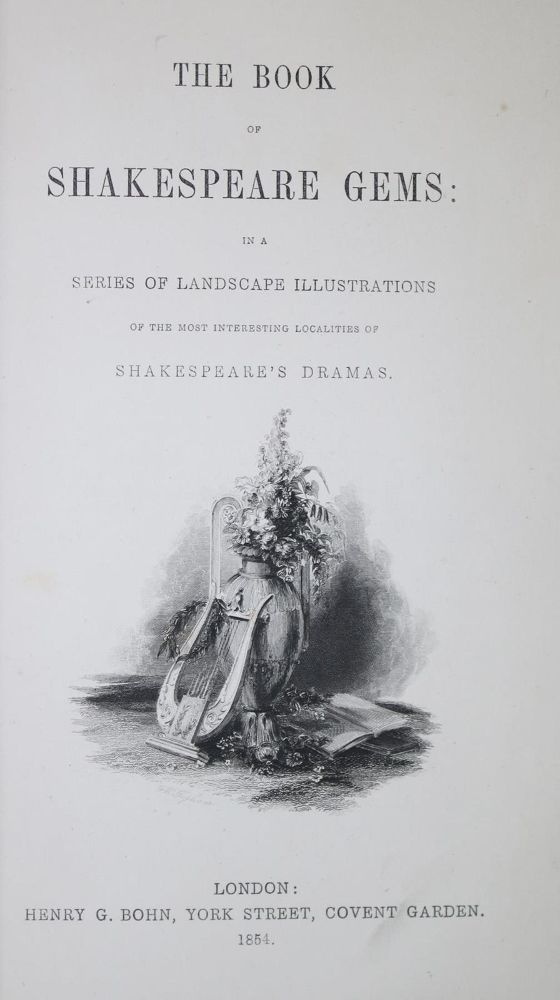 Große Abbildung Nr.1: 133-734 Book of Shakespeare Gems, The.: (Literatur und illustrierte Bücher bis 19.Jahrhundert)