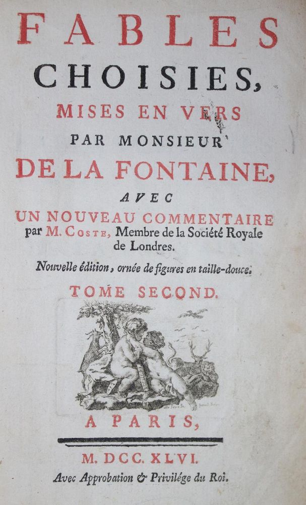 Große Abbildung Nr.1: 133-761 La Fontaine,(J.)de.: (Fabeln)