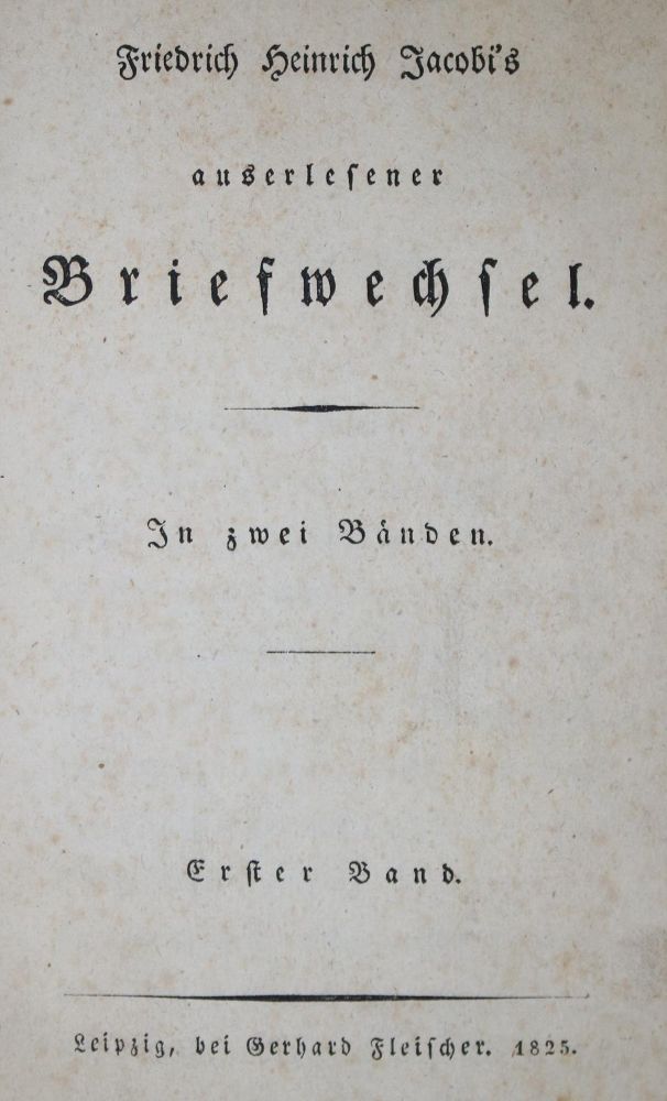Große Abbildung Nr.1: 133-795 Jacobi,F.H.: (Literatur und illustrierte Bücher bis 19.Jahrhundert)