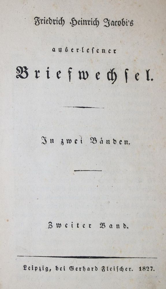 Große Abbildung Nr.2: 133-795 Jacobi,F.H.: (Literatur und illustrierte Bücher bis 19.Jahrhundert)
