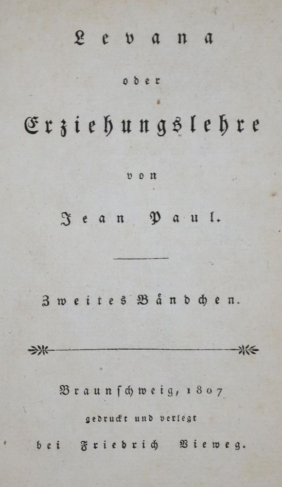 Große Abbildung Nr.2: 133-797 Jean Paul (d.i. J.P.F.Richter).: (Literatur und illustrierte Bücher bis 19.Jahrhundert)