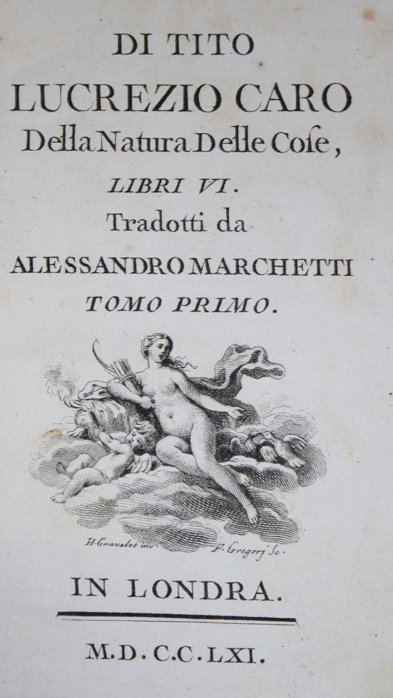 Große Abbildung Nr.1: 133-814 Lucretius,C.T.: (Literatur und illustrierte Bücher bis 19.Jahrhundert)