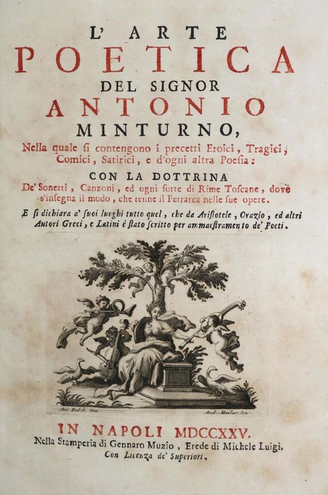 Große Abbildung Nr.1: 133-829 Minturno,A.: (Literatur und illustrierte Bücher bis 19.Jahrhundert)