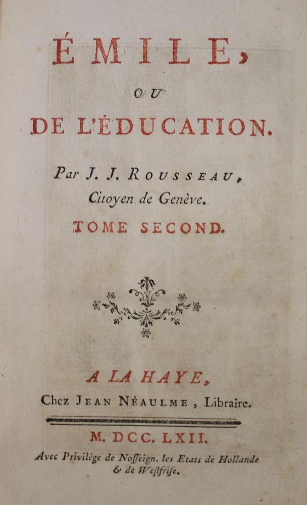 Große Abbildung Nr.1: 133-853 Rousseau,J.J.: (Literatur und illustrierte Bücher bis 19.Jahrhundert)