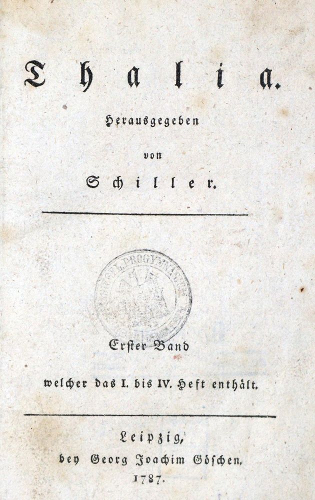 Große Abbildung Nr.1: 133-873 Schiller,(F.)v.: (Literatur und illustrierte Bücher bis 19.Jahrhundert)