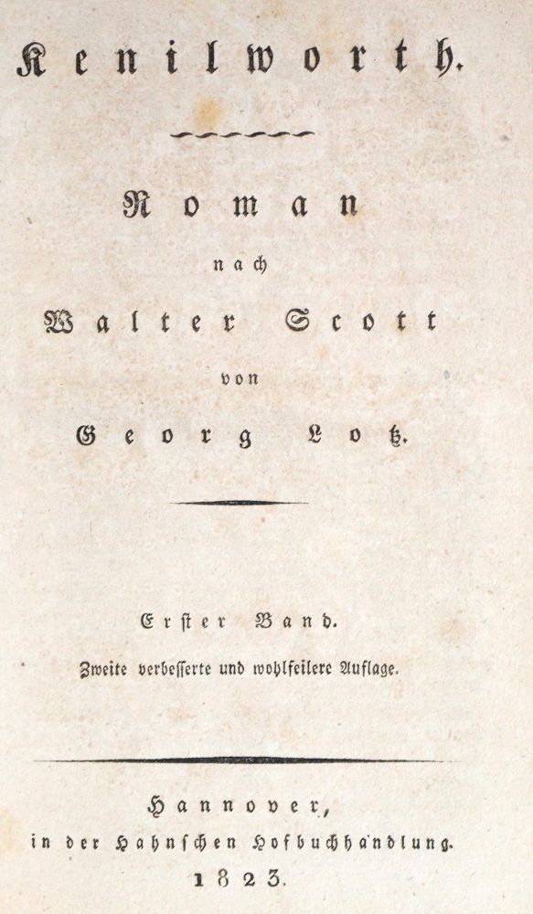 Große Abbildung Nr.1: 133-879 Scott,W.: (Literatur und illustrierte Bücher bis 19.Jahrhundert)