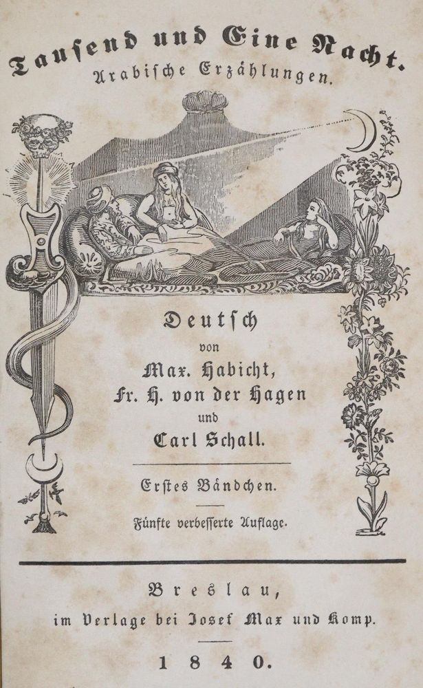 Große Abbildung Nr.1: 133-887 Tausend und Eine Nacht.: (Literatur und illustrierte Bücher bis 19.Jahrhundert)