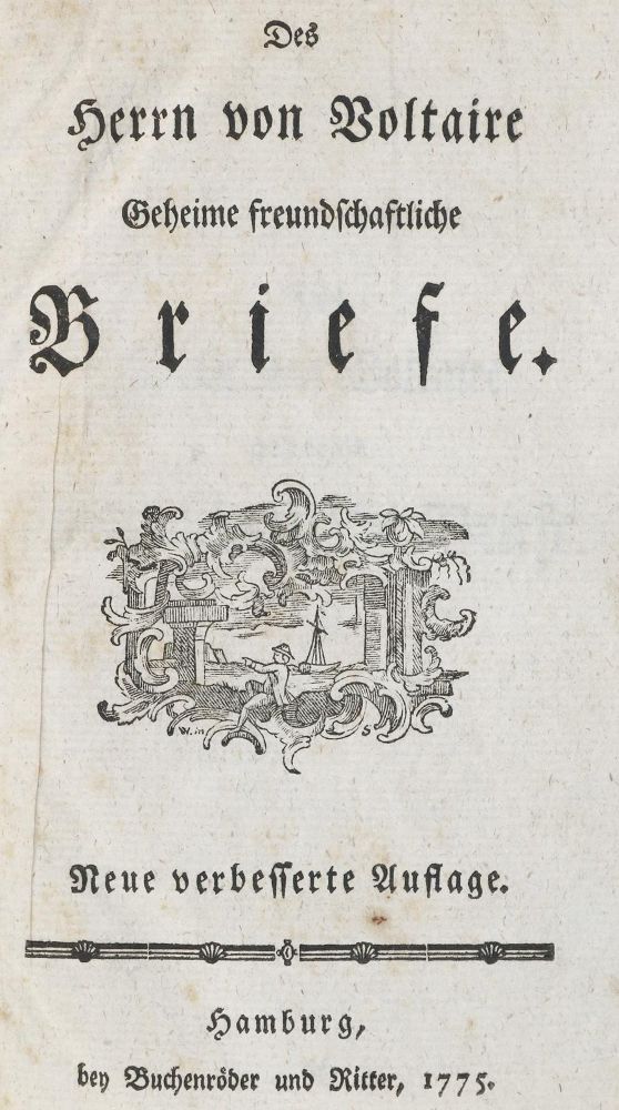 Große Abbildung Nr.1: 133-905 Voltaire,(F.M.Arouet de),: (Literatur und illustrierte Bücher bis 19.Jahrhundert)