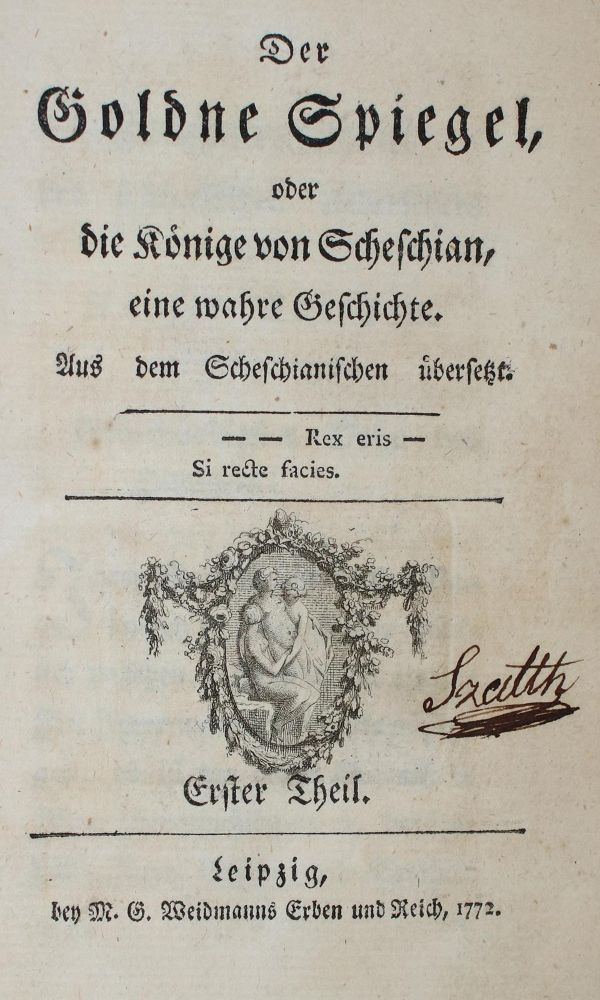 Große Abbildung Nr.1: 133-911 (Wieland,C.M.).: (Literatur und illustrierte Bücher bis 19.Jahrhundert)