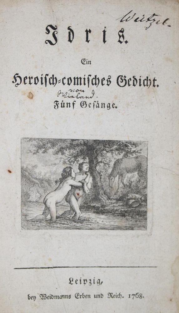 Große Abbildung Nr.1: 133-913 (Wieland,C.M.).: (Literatur und illustrierte Bücher bis 19.Jahrhundert)