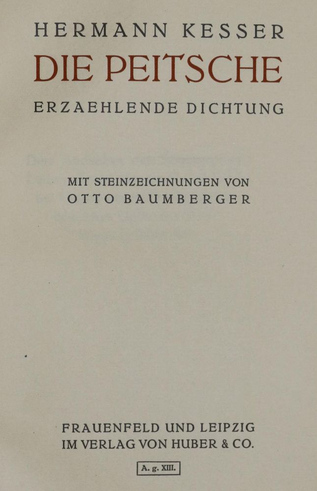 Große Abbildung Nr.2: 133-931 Kesser,H.: (Baumberger)
