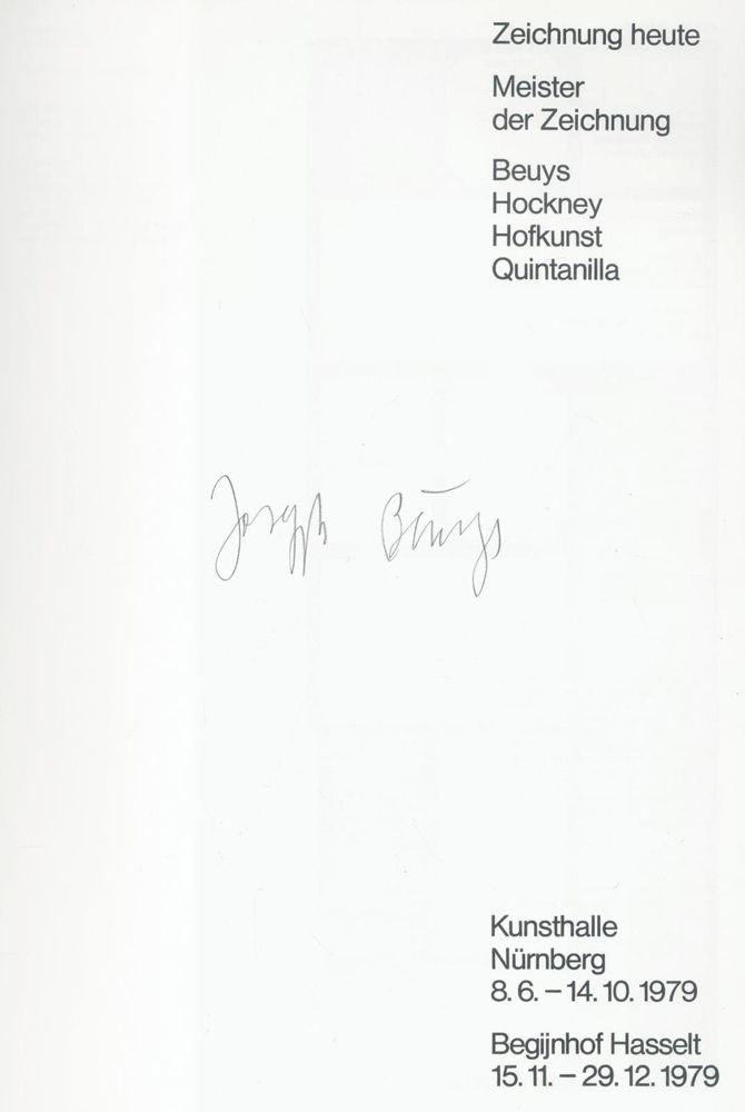 Große Abbildung Nr.1: 133-941 Zeichnung heute.: (Beuys)