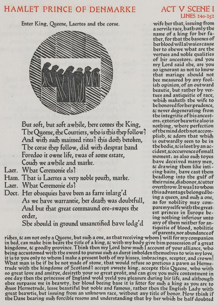 Große Abbildung Nr.1: 133-961 Shakespeare,W.: (Cranach-Presse, Craig)