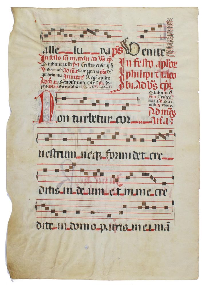 Große Abbildung Nr.2: 133-97 Antiphonarblatt.: (Handschriften)