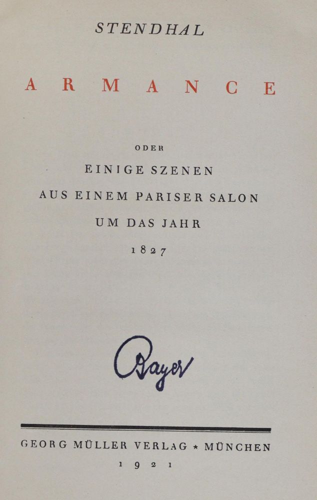 Große Abbildung Nr.1: 133-997 Georg-Müller-Verlag.: (Literatur und illustrierte Bücher 20.Jahrhundert - Alte Literatur in modernen Ausgaben)