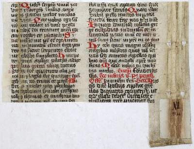 Bild Nr.1: 133-102 Einbandmakulatur.: (Handschriften)