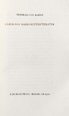 Bild Nr.2: 133-1055 Kleist, H. von,: (Literatur und illustrierte Bücher 20.Jahrhundert - Alte Literatur in modernen Ausgaben)
