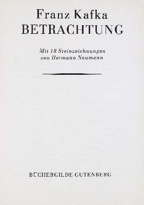 Bild Nr.2: 133-1084 Kafka,F.: (Naumann)