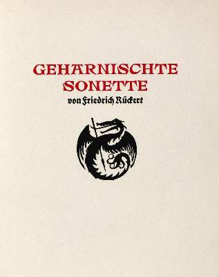 Bild Nr.2: 133-1115 Rückert,F.: (Literatur und illustrierte Bücher 20.Jahrhundert - Alte Literatur in modernen Ausgaben)